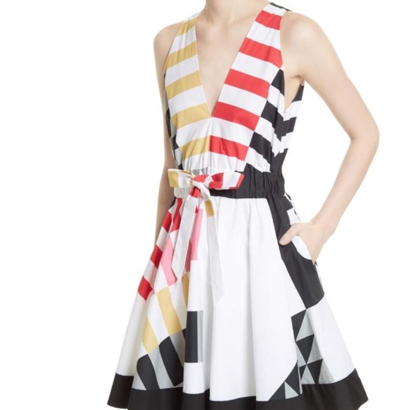 NEW Milly Lola Nautical Print Fit & Flare Dress - Picture 3 of 8